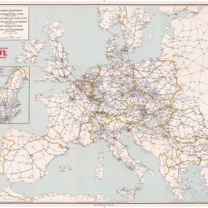 Carte des chemins de fer pour le service international de marchandises - Édition 1960