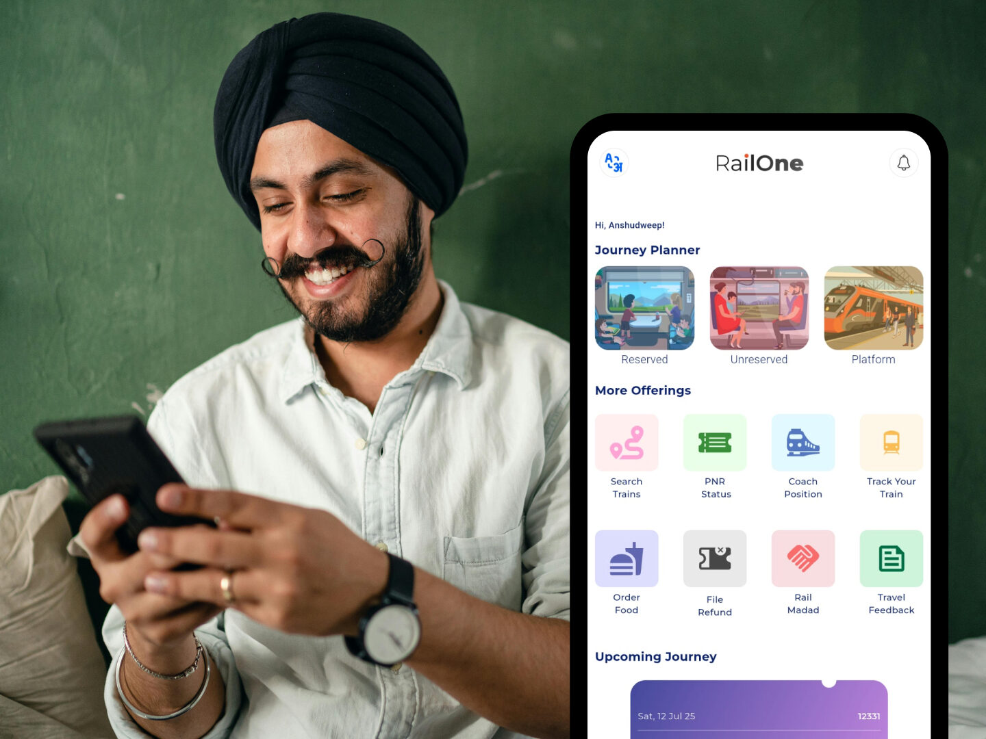 RailOne, la nouvelle application des chemins de fer indiens
